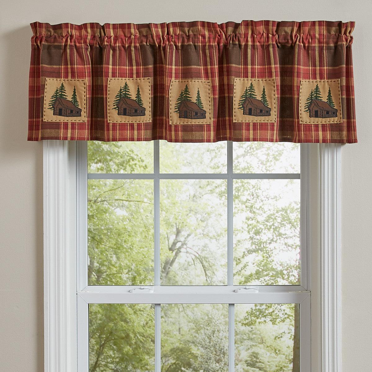 Cabin Creek Patch Valance Set of 2 Park Designs