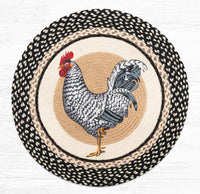 Thumbnail for Rooster Design Round Braided Jute Rug 27