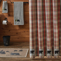 Thumbnail for Bear Country Plaid Shower Curtain 72