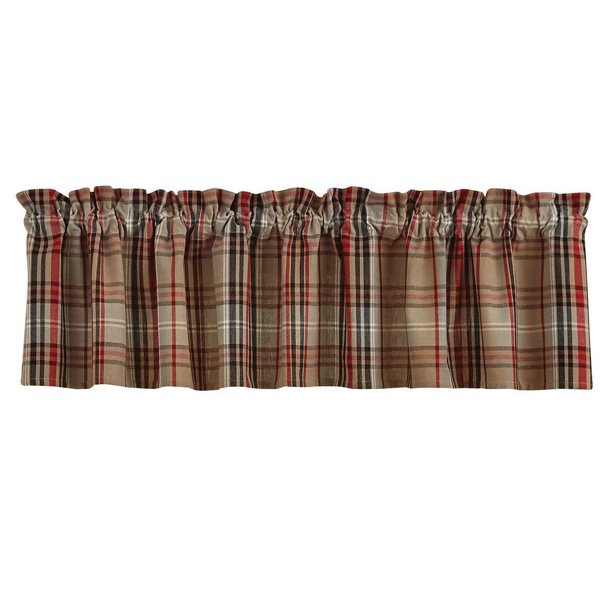 Bear Country Plaid Valance Park Designs - The Fox Decor