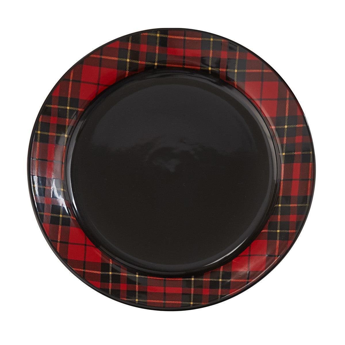 Sportsman Plaid Salad Plates - Set of 4 Park Designs