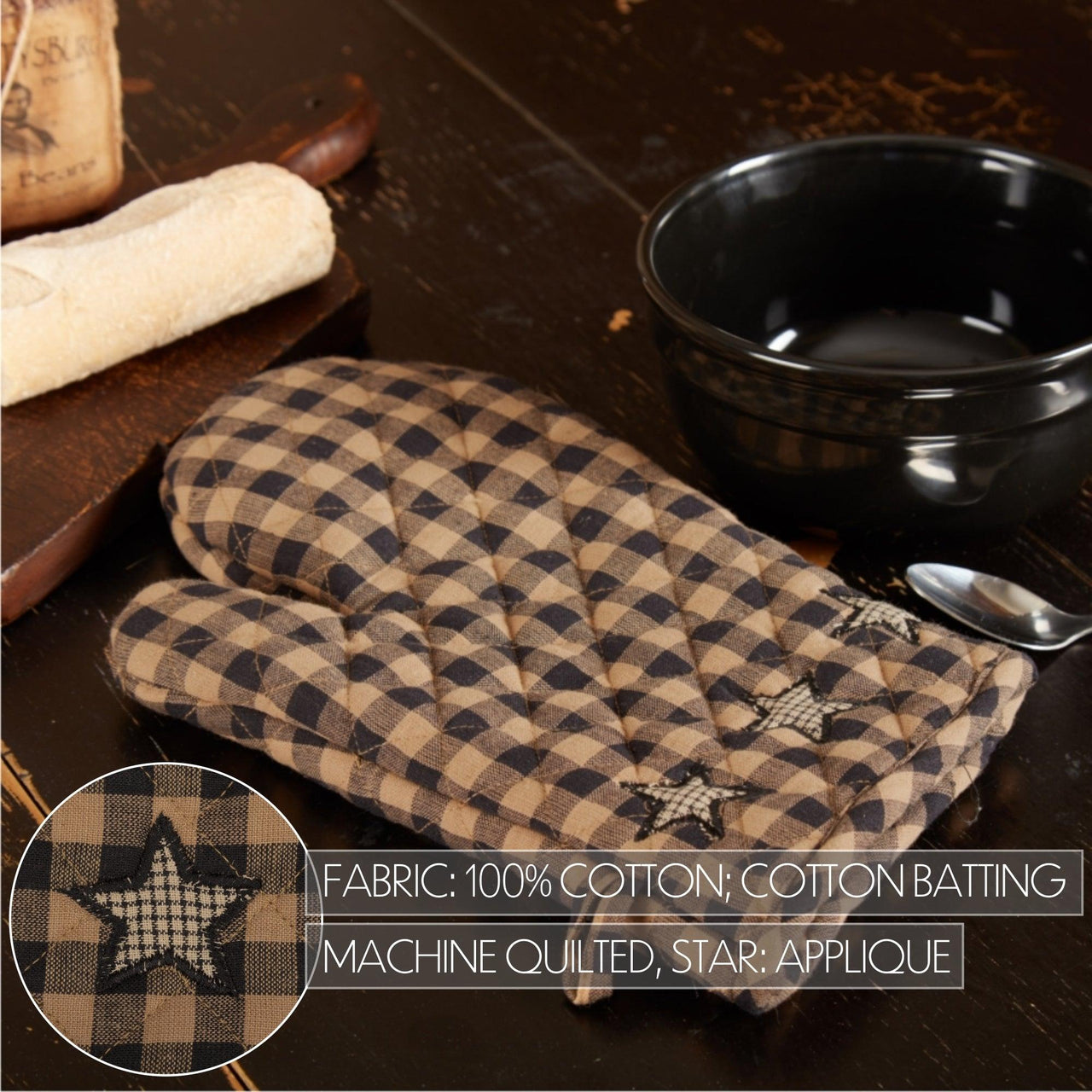 Farmhouse Star Oven Mitt VHC Brands - The Fox Decor