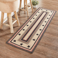 Thumbnail for Colonial Star Jute Braided Rug/Runner Rect with Rug Pad 22