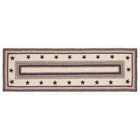 Thumbnail for Colonial Star Jute Braided Rug/Runner Rect with Rug Pad 22