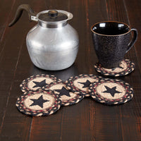 Thumbnail for Colonial Star Jute Coaster Set of 6 VHC Brands