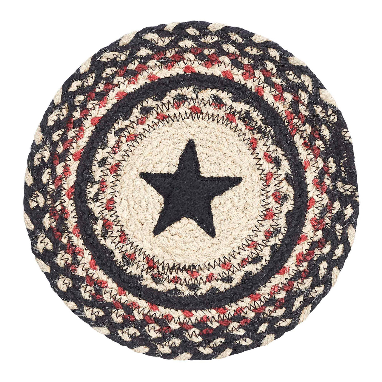 Colonial Star Jute Trivet 8" VHC Brands - The Fox Decor