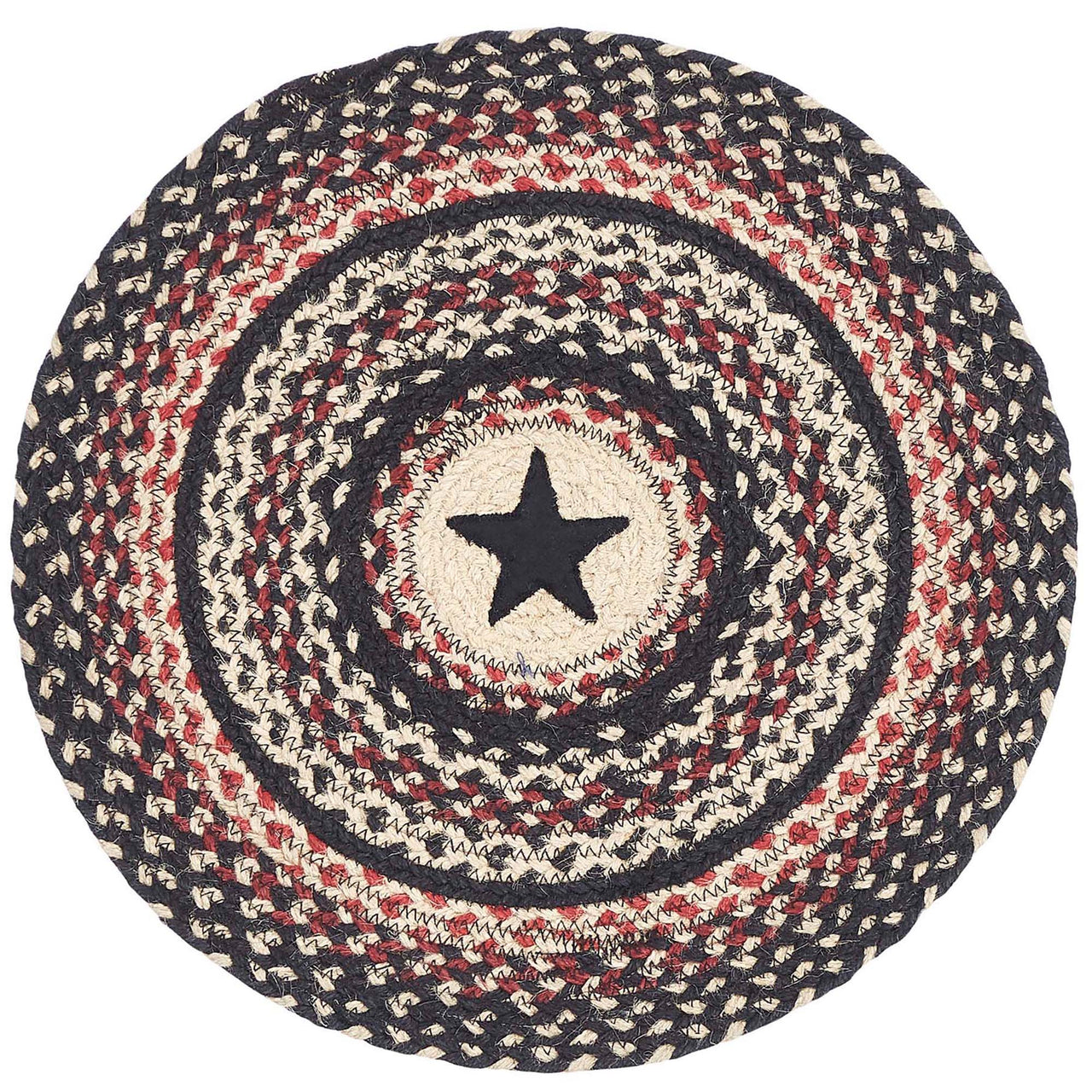Colonial Star Jute Trivet 15" VHC Brands - The Fox Decor