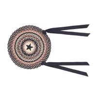 Thumbnail for Colonial Star Jute Braided Chair Pad Applique Star VHC Brands - The Fox Decor