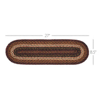 Thumbnail for Beckham Jute Stair Tread Oval Latex 8.5x27 VHC Brands - The Fox Decor