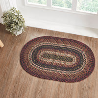 Thumbnail for Beckham Jute Braided Rug Oval with Rug Pad 20