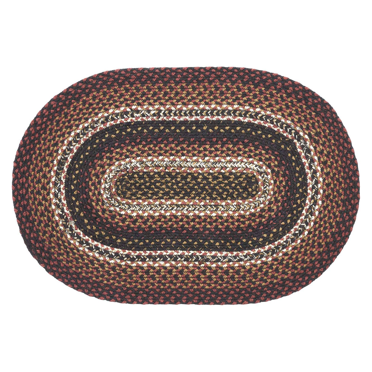 Beckham Jute Braided Rug Oval with Rug Pad 20"x30" VHC Brands