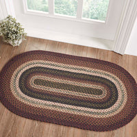 Thumbnail for Beckham Jute Braided Rug Oval with Rug Pad 27