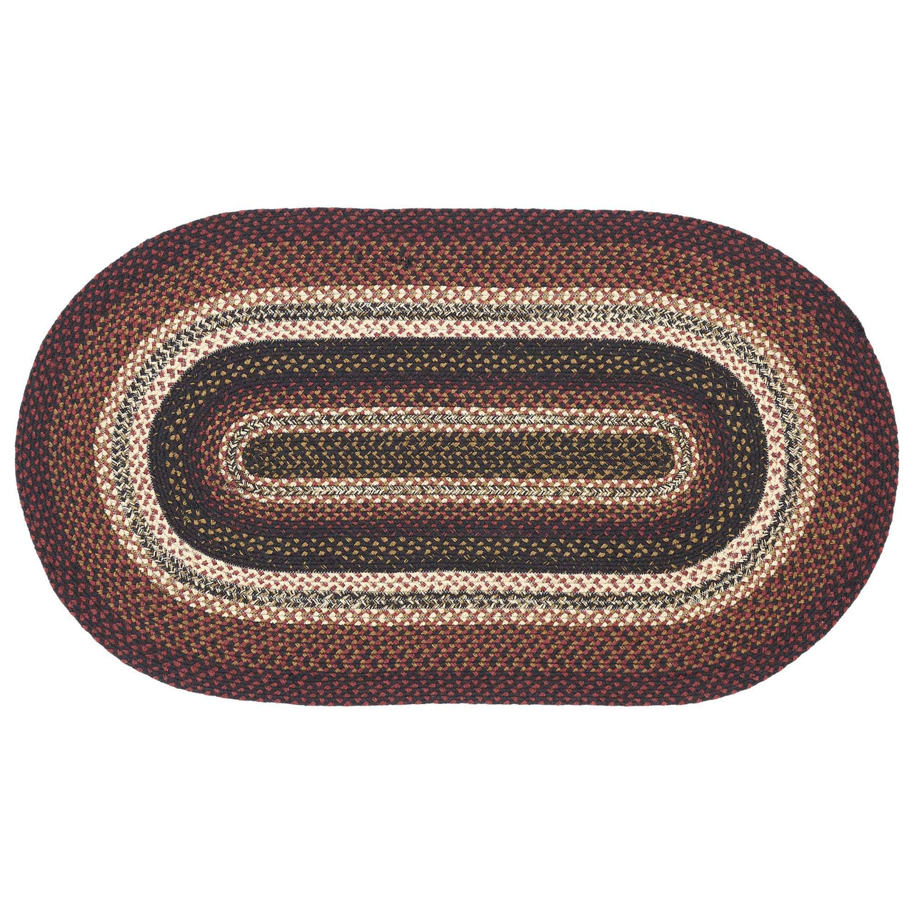 Beckham Jute Braided Rug Oval with Rug Pad 27"x48" VHC Brands