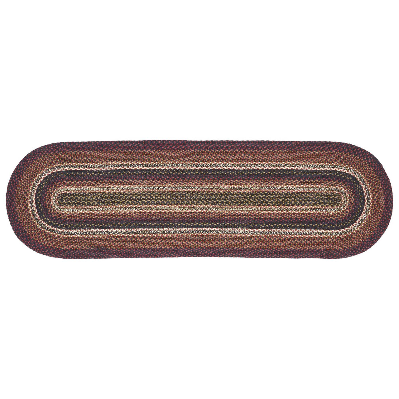 Beckham Jute Braided Rug/Runner Oval with Rug Pad 22"x72" VHC Brands - The Fox Decor