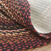 Thumbnail for Beckham Jute Braided Rug Oval with Rug Pad 4'x6' VHC Brands
