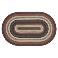 Thumbnail for Beckham Jute Braided Rug Oval with Rug Pad 5'x8' VHC Brands - The Fox Decor