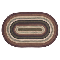 Thumbnail for Beckham Jute Braided Rug Oval with Rug Pad 5'x8' VHC Brands