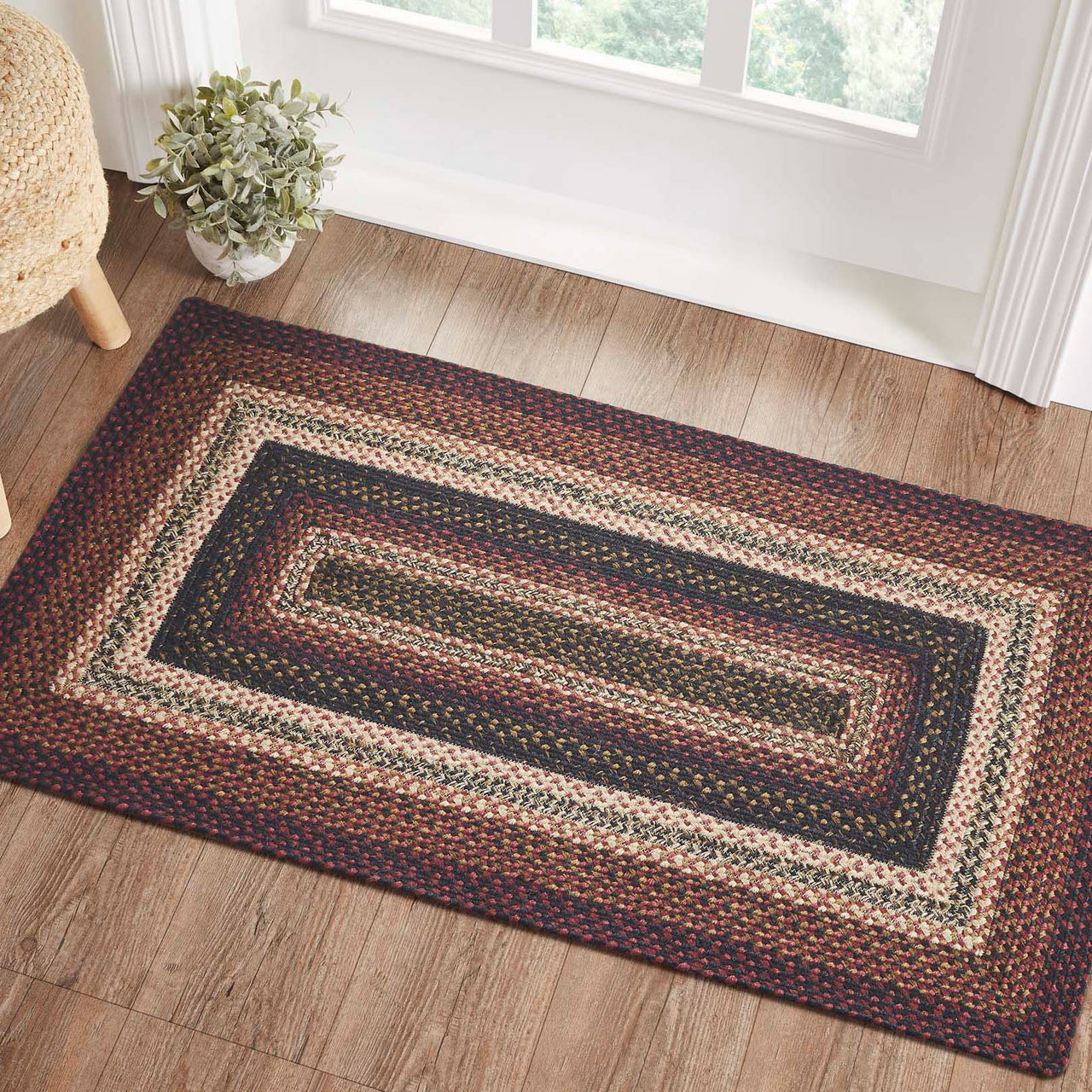 Beckham Jute Braided Rug Rect with Rug Pad 27"x48" VHC Brands - The Fox Decor