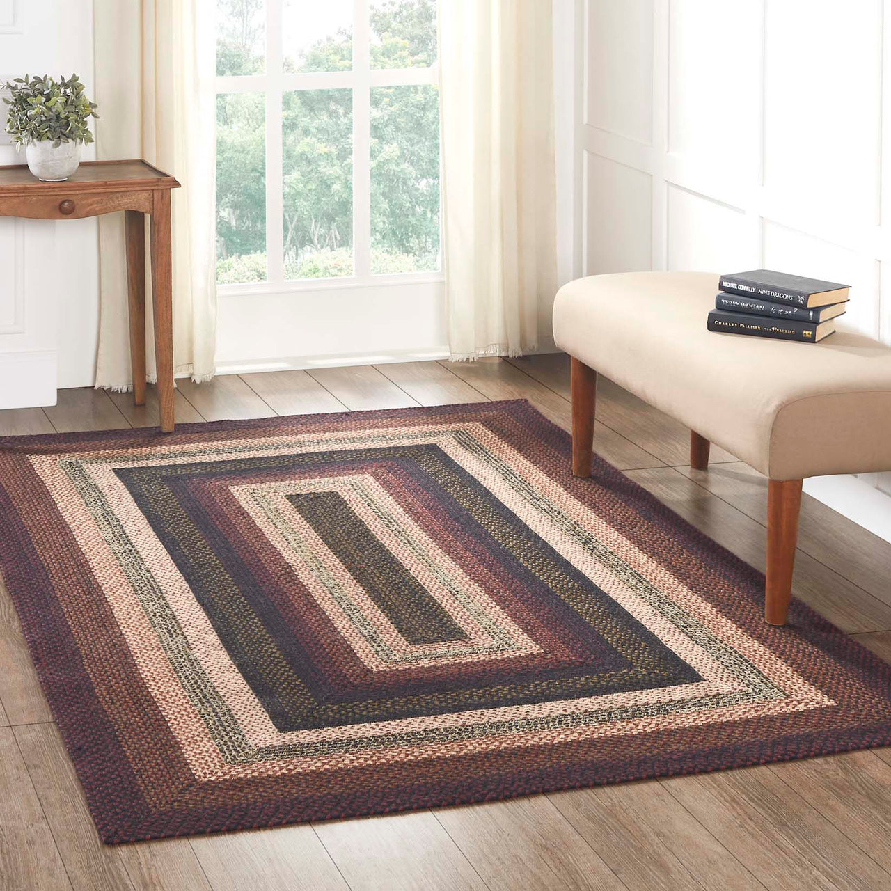 Beckham Jute Braided Rug Rect with Rug Pad 5'x8' VHC Brands