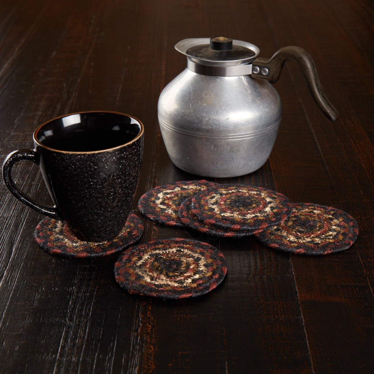 Beckham Jute Coaster Set of 6 VHC Brands - The Fox Decor