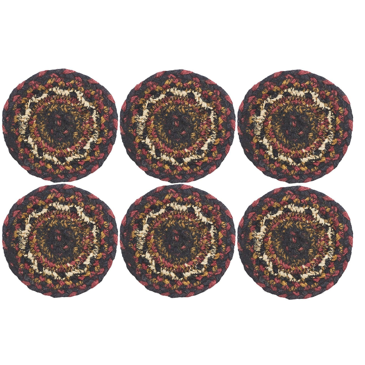 Beckham Jute Coaster Set of 6 VHC Brands - The Fox Decor