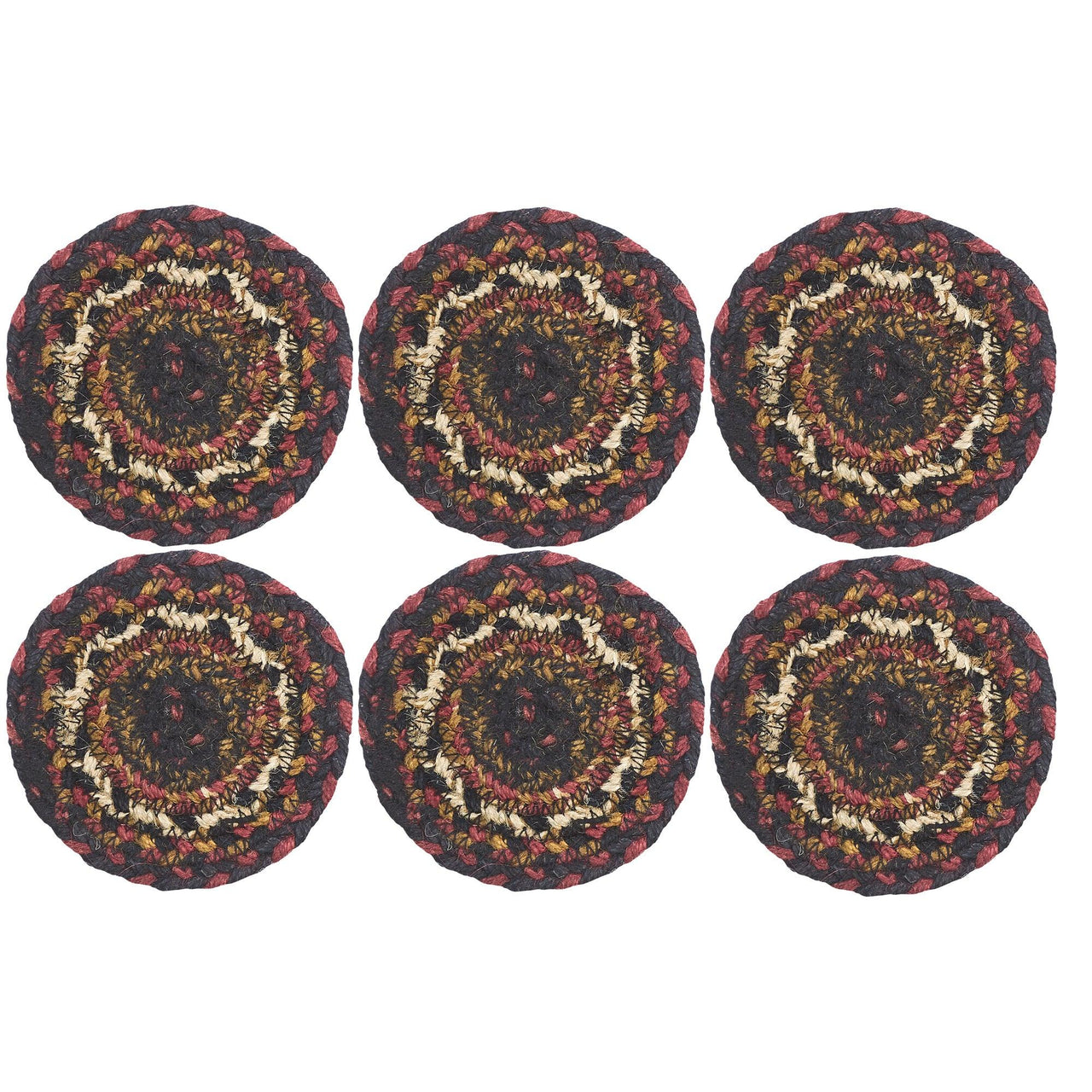 Beckham Jute Coaster Set of 6 VHC Brands