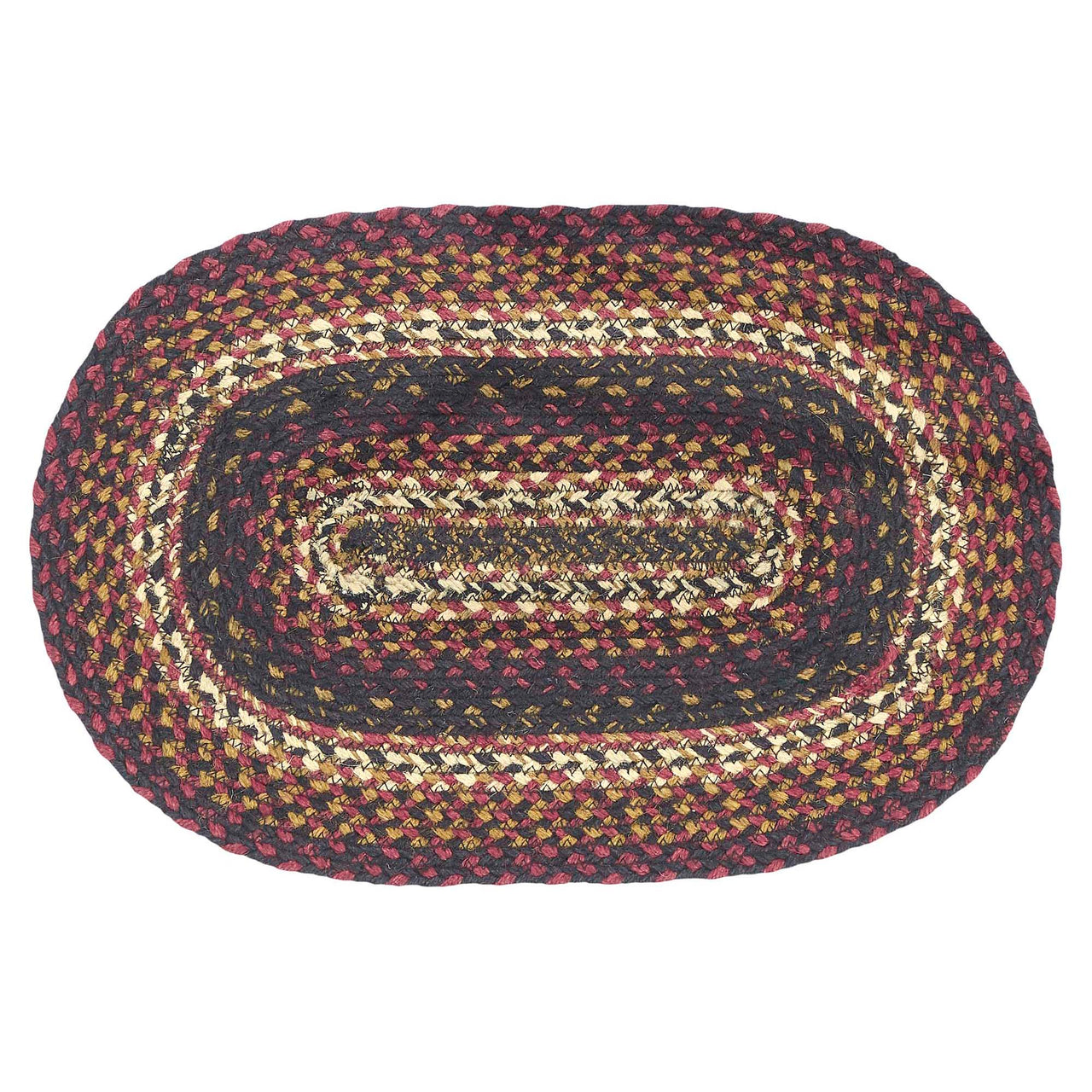 Beckham Jute Braided Oval Placemat 12"x18" VHC Brands