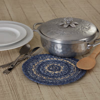 Thumbnail for Great Falls Blue Jute Trivet 8