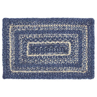 Great Falls Blue Jute Braided Rect Placemat 10