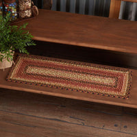 Thumbnail for Ginger Spice Jute Stair Tread Rect Latex 8.5x27 VHC Brands - The Fox Decor
