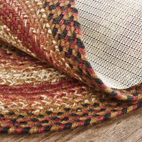Thumbnail for Ginger Spice Jute Braided Rug Oval with Rug Pad 5'x8' VHC Brands - The Fox Decor