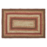 Thumbnail for Ginger Spice Jute Braided Rug Rect 20