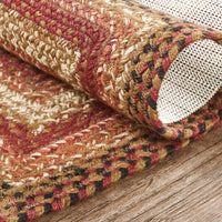 Thumbnail for Ginger Spice Jute Braided Rug Rect with Rug Pad 27