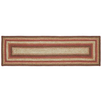 Thumbnail for Ginger Spice Jute Braided Rug/Runner Rect with Rug Pad 22