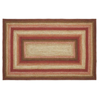 Thumbnail for Ginger Spice Jute Braided Rug Rect with Rug Pad 5'x8' VHC Brands