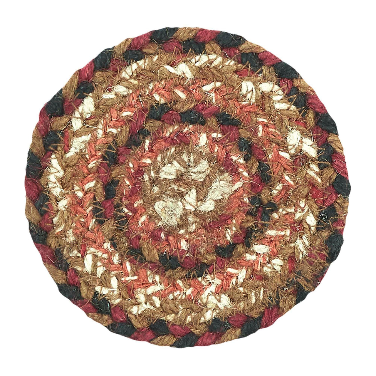 Ginger Spice Jute Coaster Set of 6 VHC Brands - The Fox Decor