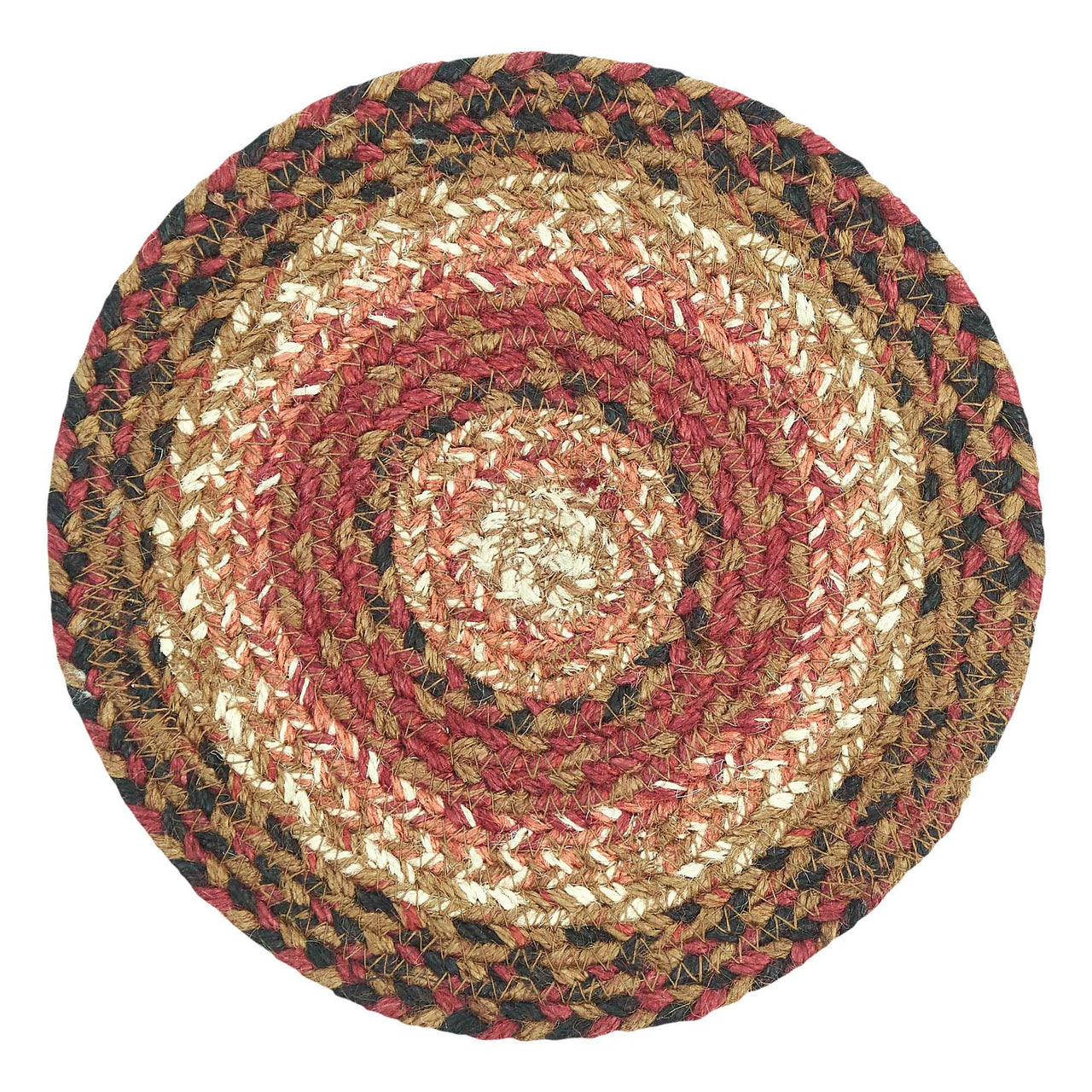 Ginger Spice Jute Trivet 8" VHC Brands - The Fox Decor