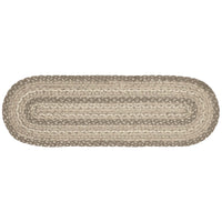 Thumbnail for Cobblestone Jute Stair Tread Oval Latex 8.5x27 VHC Brands - The Fox Decor