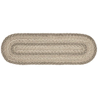 Thumbnail for Cobblestone Jute Stair Tread Oval Latex 8.5x27 VHC Brands