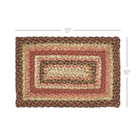 Thumbnail for Ginger Spice Jute Braided Rect Placemat 10