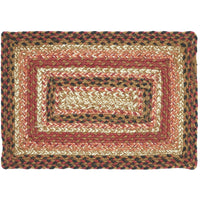 Thumbnail for Ginger Spice Jute Braided Rect Placemat 10