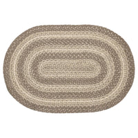 Thumbnail for Cobblestone Jute Braided Rug Oval with Rug Pad 20x30 VHC Brands