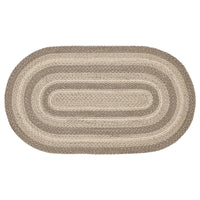 Thumbnail for Cobblestone Jute Braided Oval Rug with Rug Pad 27
