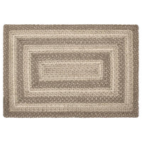Thumbnail for Cobblestone Jute Braided Rug Rect with Rug Pad 20