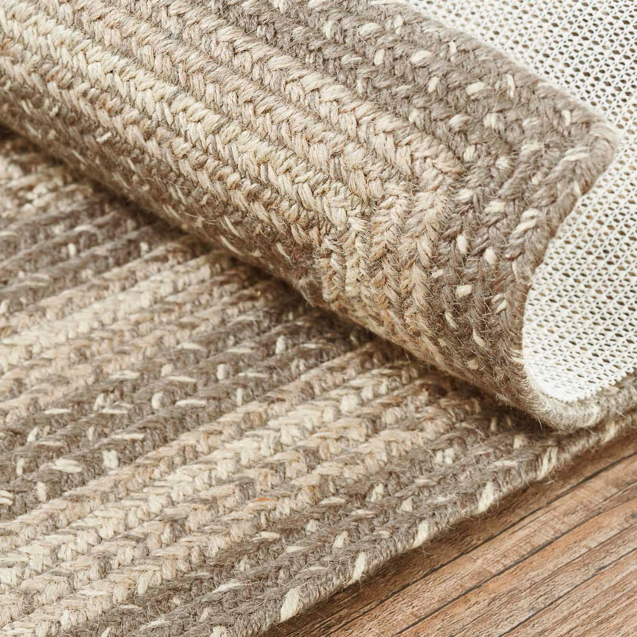 Cobblestone Jute Braided Rug Rect with Rug Pad 27"x48" VHC Brands