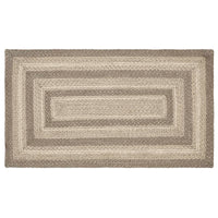 Thumbnail for Cobblestone Jute Braided Rug Rect with Rug Pad 27