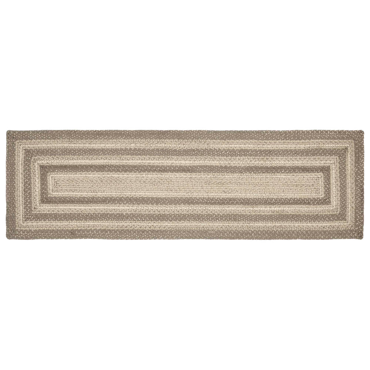 Cobblestone Jute Braided Rug/Runner Rect with Rug Pad 22"x72" VHC Brands - The Fox Decor
