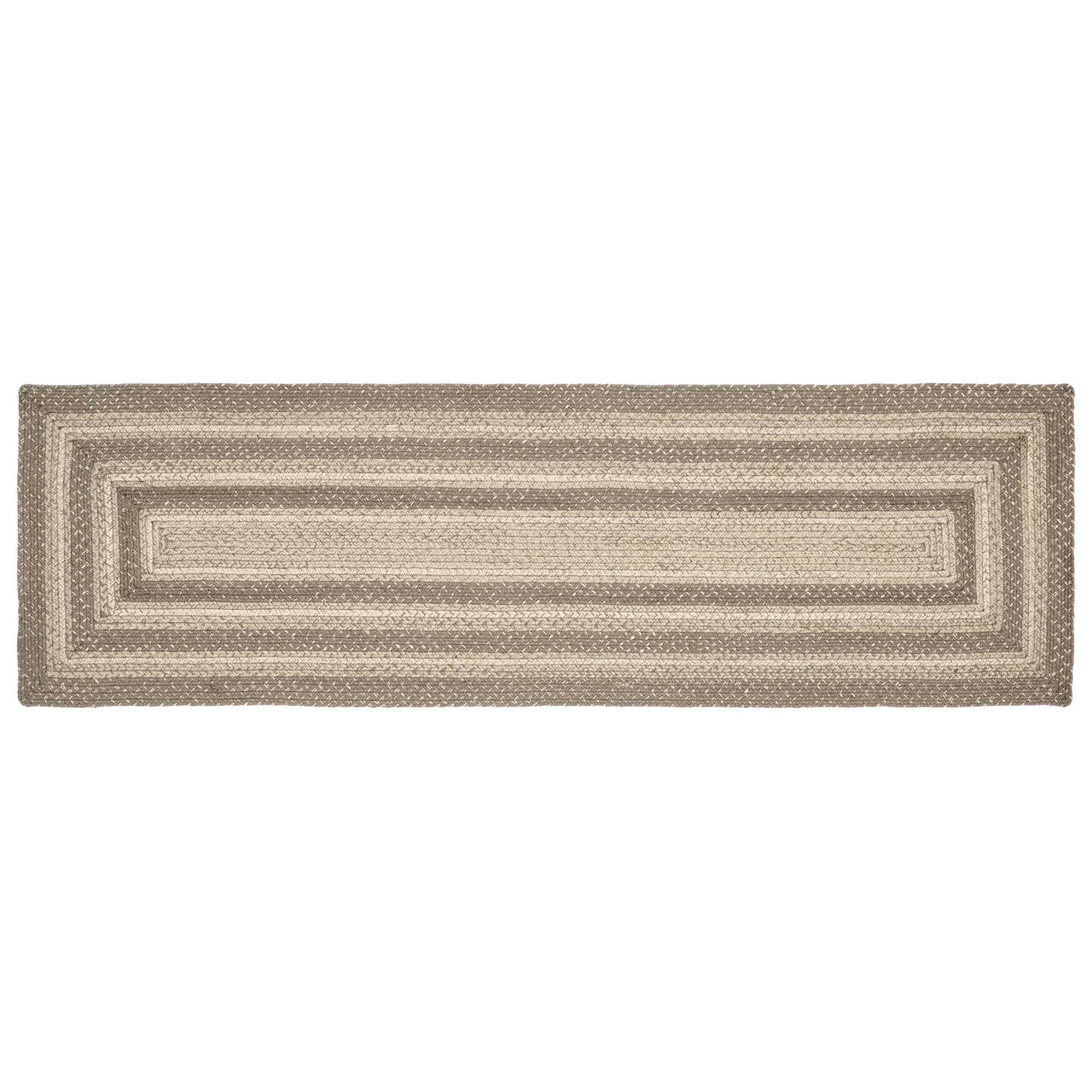 Cobblestone Jute Braided Rug/Runner Rect with Rug Pad 22"x72" VHC Brands