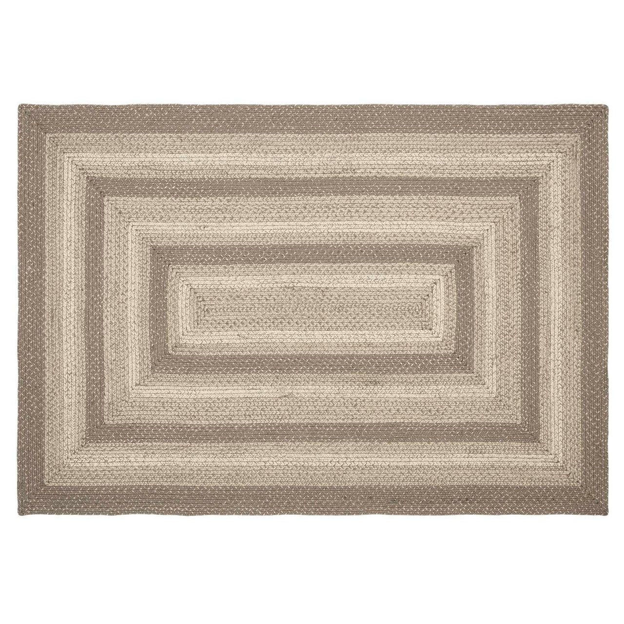 Cobblestone Jute Braided Rug Rect with Rug Pad 4'x6' VHC Brands - The Fox Decor