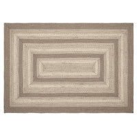 Thumbnail for Cobblestone Jute Braided Rug Rect with Rug Pad 4'x6' VHC Brands - The Fox Decor